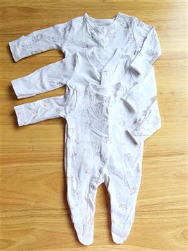 Baby Girl 3 Piece Pack Sleepsuit