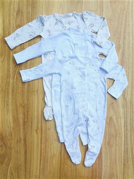 Baby Girl 3 Piece Pack Sleepsuit