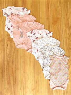 Baby Girl 7 Piece Pack Bodysuit