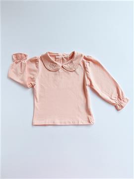 Girl Collar Long Sleeve T-Shirt